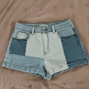 PacSun Patchwork Mom Jean Style Shorts - Size 28